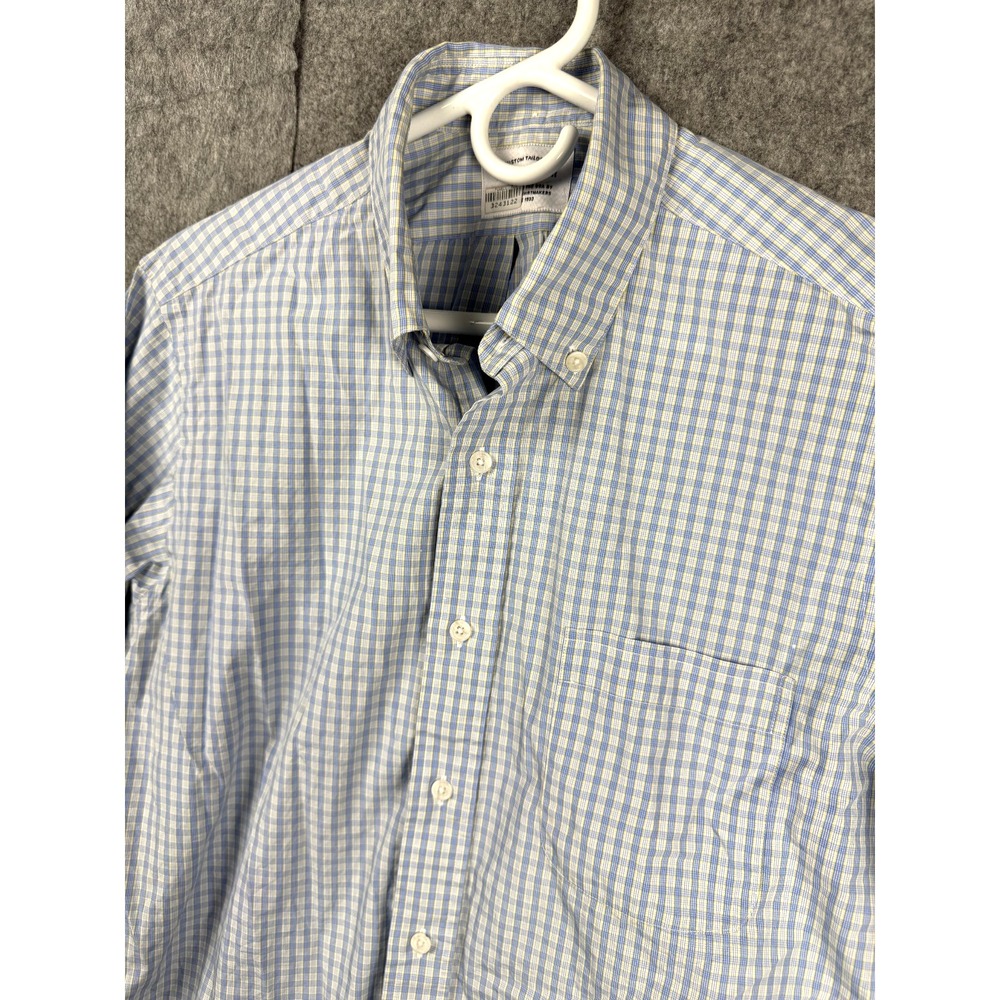 Taylor Stitch Light Blue and White Gingham Button-Down Shirt